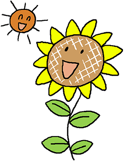 太陽とひまわり
